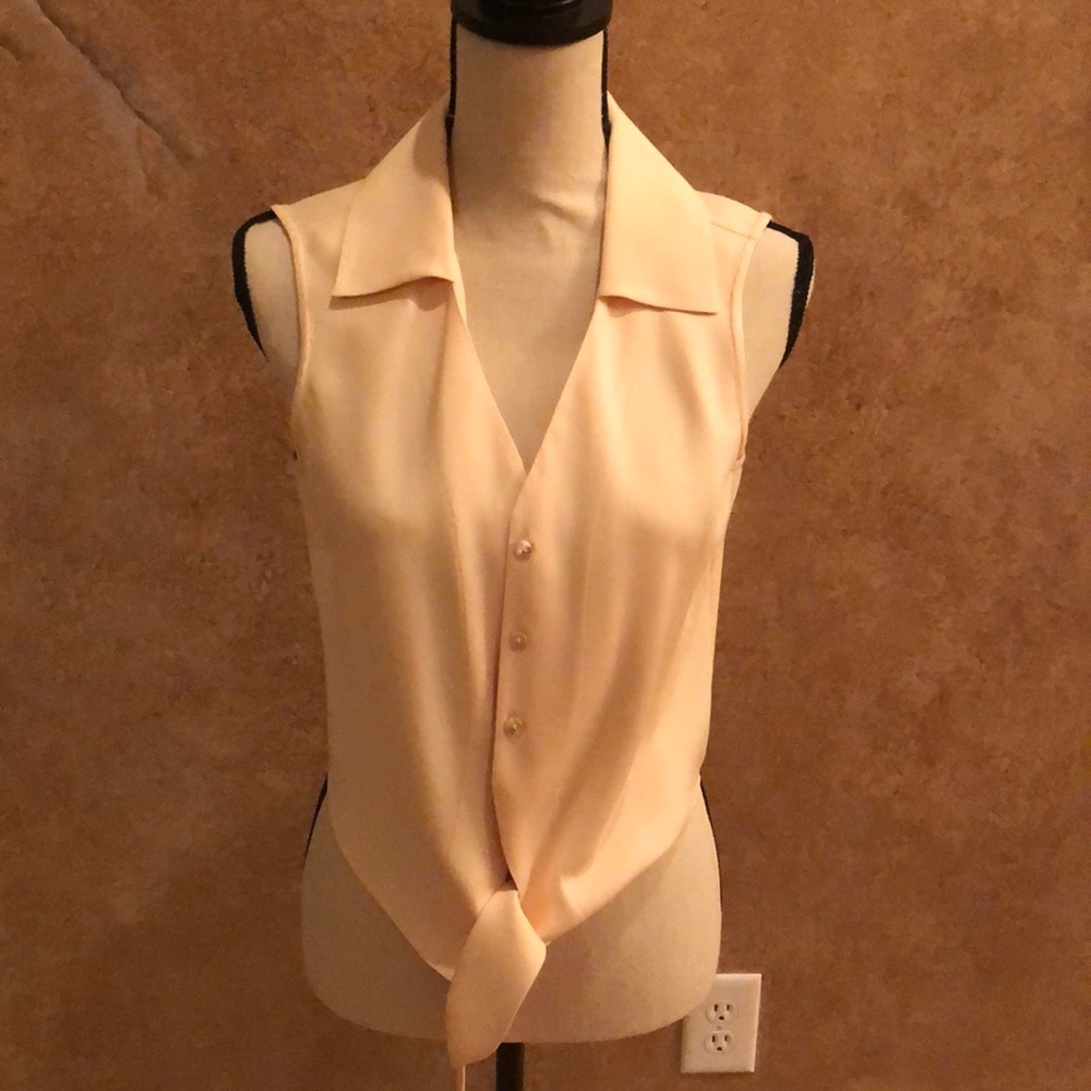 Tommy Bahama sleeveless tie front blouse